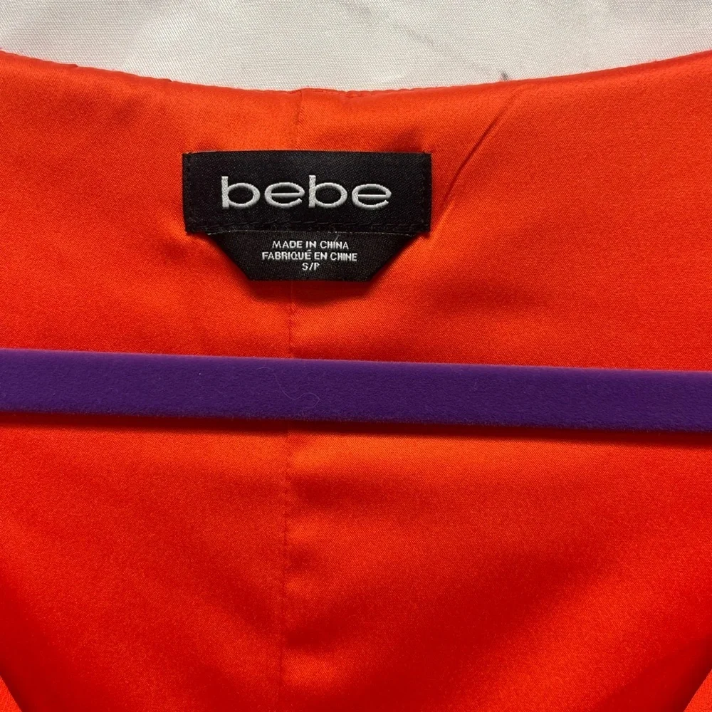 Bebe Orange Dress Dolman Tulip Sleeve - Picture 2 of 3